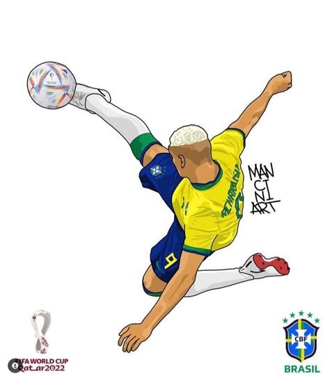 Richarlison Desenho Em 2023 Futebol Cartoon Desenho Futebol Desenho