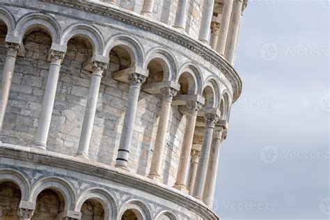 pisa leaning tower close up detail view 17232136 Stock Photo at Vecteezy