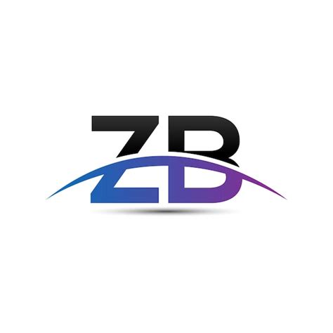 Premium Vector | Zb letter logo design