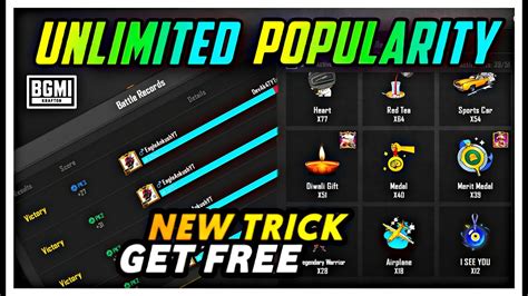 Bgmi Unlimited Popularity Easy Trick How To Win Popularity Battle In