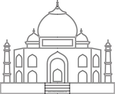 Taj Mahal Desenho Para Colorir Ultra Coloring Pages Porn Sex Picture