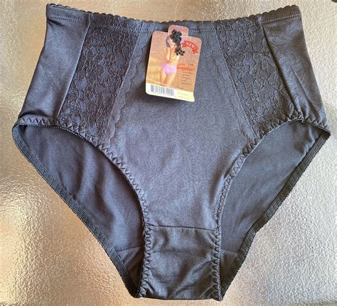 Sophia L Xl Black Bikini Underwear High Waist Control Body Shaper Girdle Panties Ebay