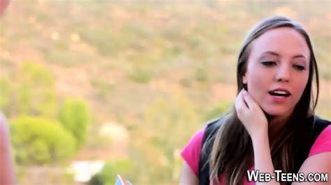 Blonde Teen Lesbos Kiss