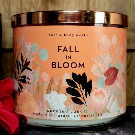 Bath Body Works Accents Bbw Fall In Bloom Signature Fragrance 3wick Candle Poshmark