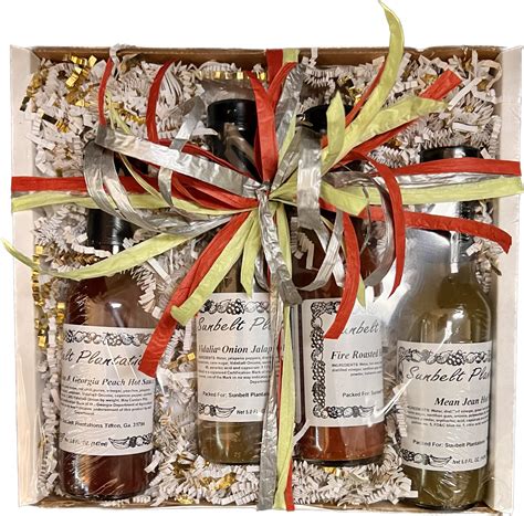 Taste The Heat Hot Sauce Gift Box Adcock Pecans