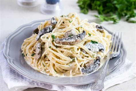 Creamy Mushroom Spaghetti Errens Kitchen