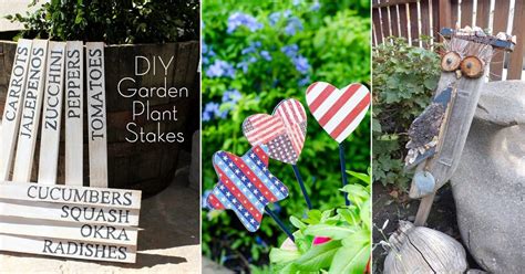 24 Cool DIY Garden Stake Ideas Balcony Garden Web