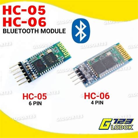 Jual Hc 05 Hc06 Bluetooth Transciever Slave Modul Arduino Hc05 Hc06 4 6 Pin Di Lapak Glodok