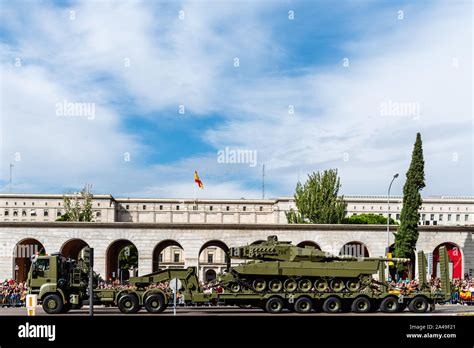 Madrid Spain October 12 2019 Spanish Army Marching During Spanish