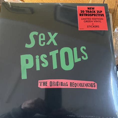 Sex Pistols The Original Recordings Double Green Vinyl Lp Stickers Slipmat Eur