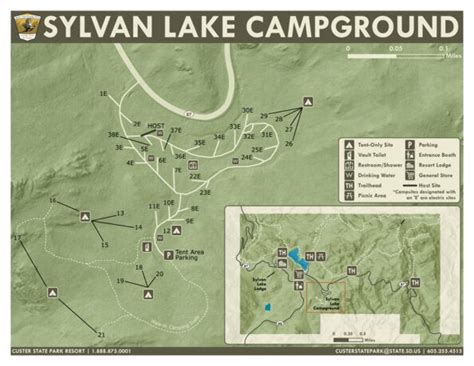 Custer State Park Sylvan Lake Campground Map By South Dakota Game