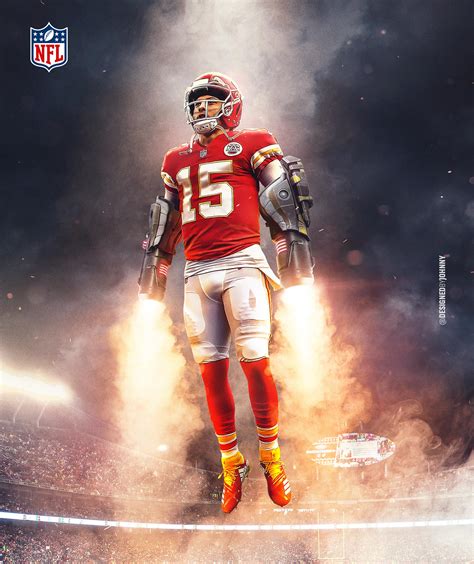 Patrick Mahomes Flying Cool Wallpaper
