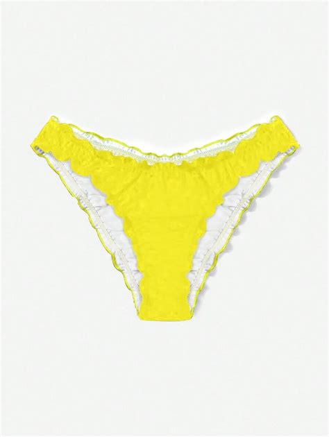 Lettuce Trim Bikini Bottom Shein Usa