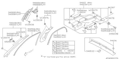 Subaru Outback Flat L L Bean Wagon Liftgate Trim Roof Opening