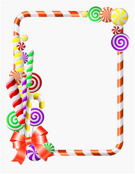 Sweet Border Clipart Candy Cane Clip Art - Candy Border Clipart Free ...