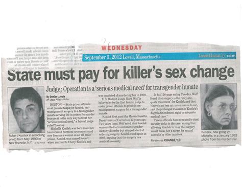 Between The Bars State Must Pay For Inmate Sex S Change Luis D Perez