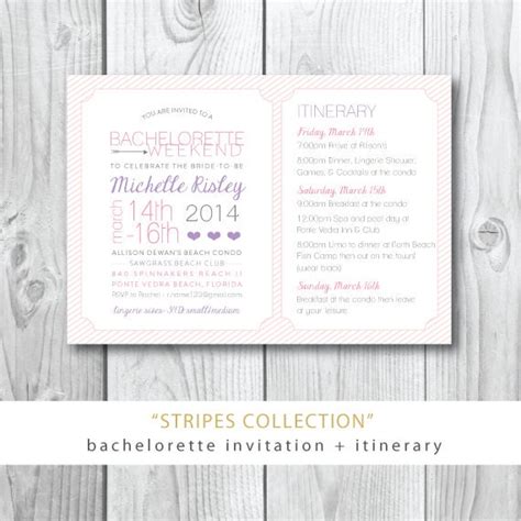 Items similar to Stripes Collection | Michelle Bachelorette Party ...