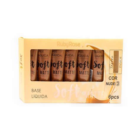 Base Líquida Soft Matte Nude C Ruby Rose Celia Junior