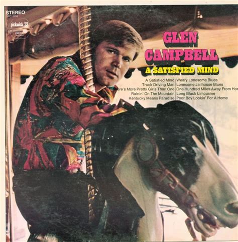 Amazon Glen Campbell A Satisfied Mind Capitol Pickwick Spc