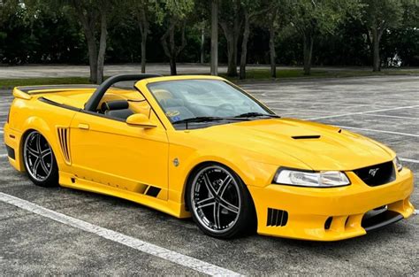 For Sale 1999 Ford Mustang Gt 35th Anniversary Edition Convertible Chrome Yellow Modified