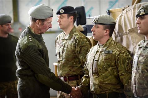 Hrh The Duke Of Kent Visits The Royal Scots Dragoon Guards To Learn