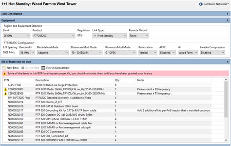 Setting Hot Standby Protection Cambium Linkplanner Online Help