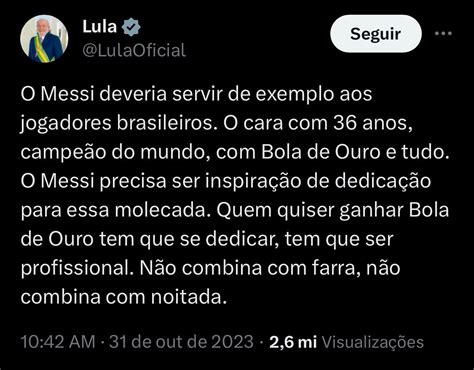 Internautas Afirmam Que Lula Postou Suposta Indireta Para Neymar