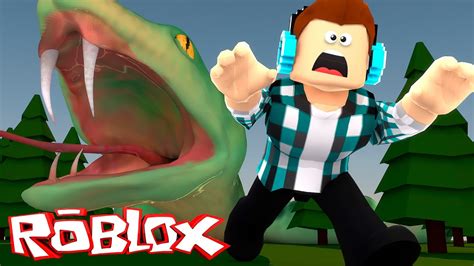 Roblox FUJA DA COBRA GIGANTE YouTube