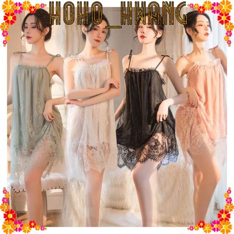 Jual HOHO HWANG P 24 Sexy Lingerie Dress Baju Tidur Sexy Lingerie Wanita Baju Daster Renda