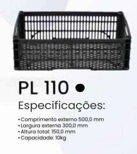 CAIXA PLÁSTICA VAZADA PL 110