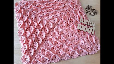 Красивейший детский плед "Бабочки" крючком. - YouTube