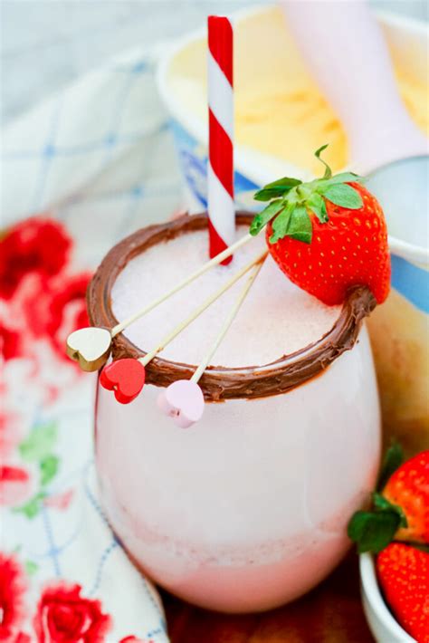 Strawberries And Cream Cocktail