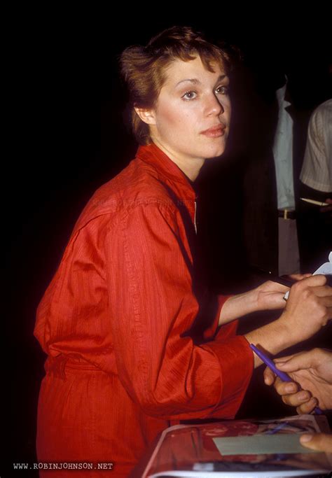 Robin Johnson, signing autographs, late 1980 – Robin Johnson