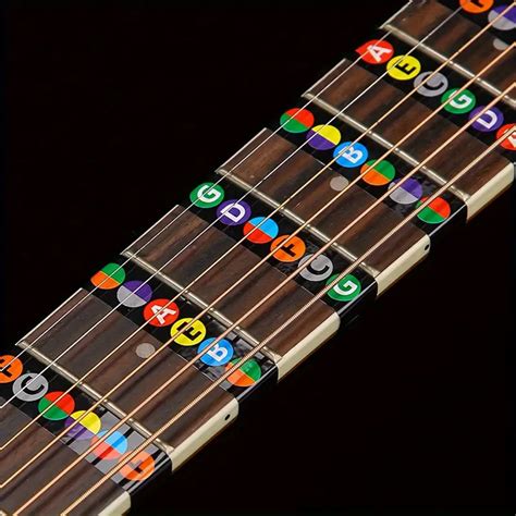 Guitar Fretboard Stickers Note Stickers Beginners - Temu