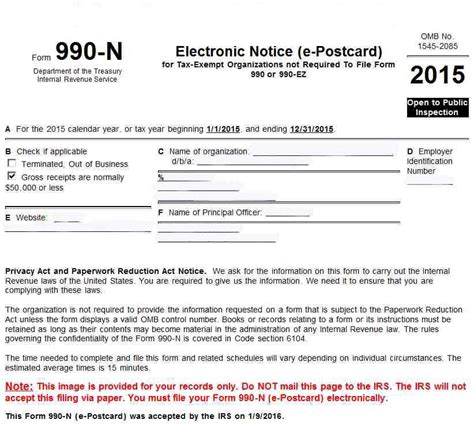 Printable 990 N Form Printable Form 2024