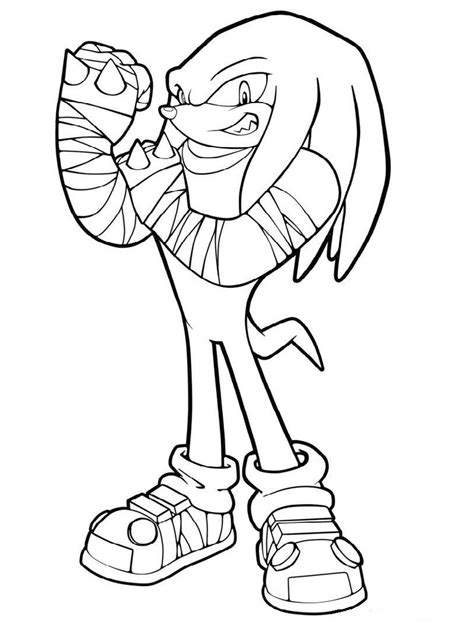 Disegni Da Colorare Di Echidna Knuckles Sonic E Tails Disegni Da Porn