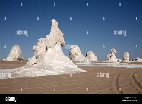 The White Desert Farafra Oasis Egypt North Africa Africa Stock