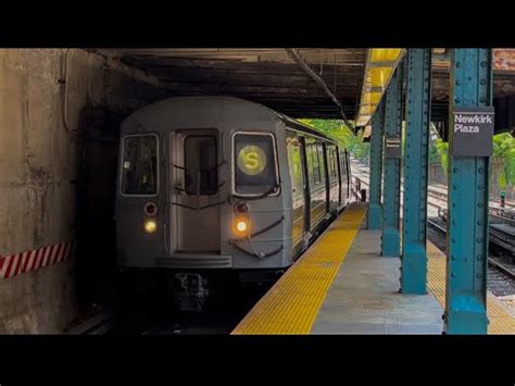 ᴴᴰ⁶⁰ ᴴᴰᴿ NYC Subway R68 A Mixed Franklin Av Shuttle move via the