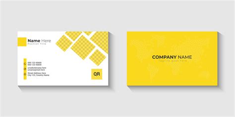 Business Card Yellow Color Business Card Design Template 22074680