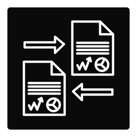 Premium Vector Documents Exchange Icon