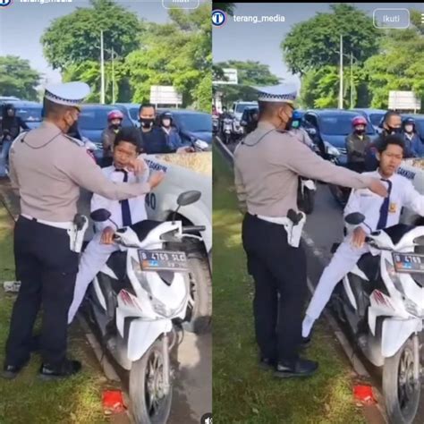 Viral Seorang Pelajar Smp Marah Usai Ditegur Tidak Pakai Helm Saat