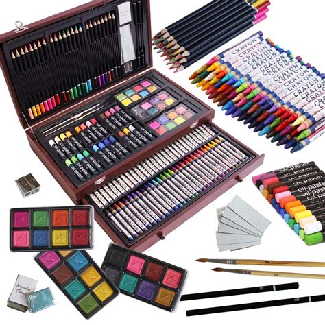 Lucky Crown 143 Piece Deluxe Art Setartist Sketching Drawing
