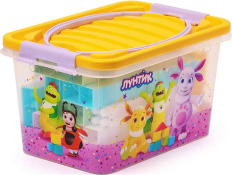 Конструктор / Лунтик / в контейнере / детский яркий пластиковый / 100 ...