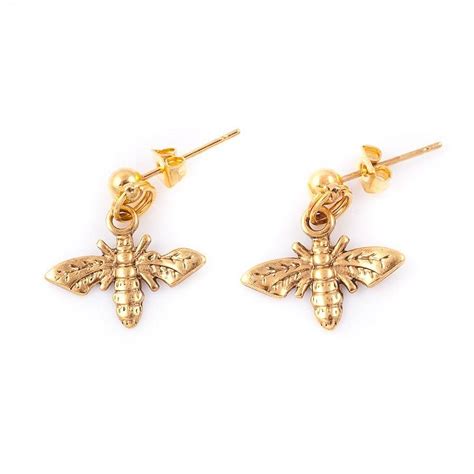 Small Bee Earrings By Francesca Rossi Designs Notonthehighstreet