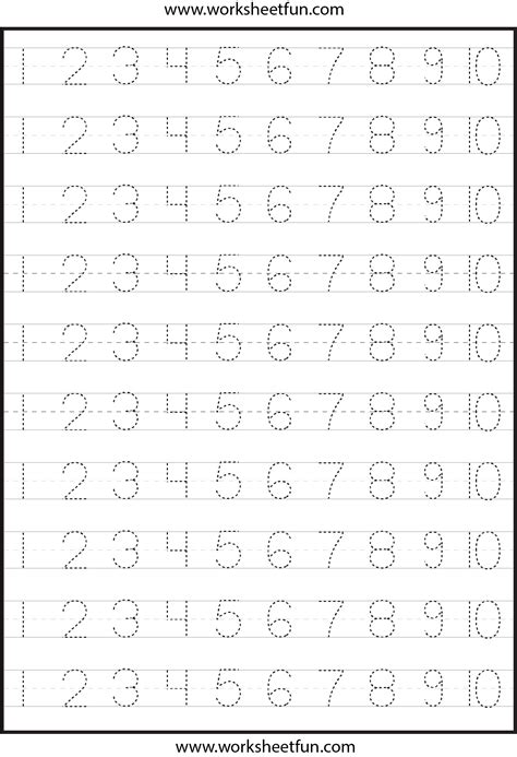 Number Chart 1 20 Free Printable Worksheets Worksheet