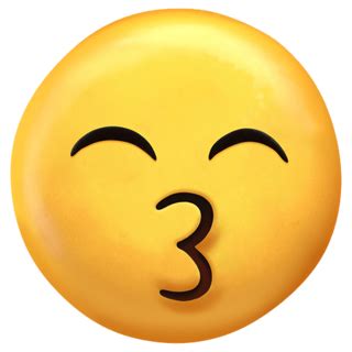 😙 Kissing Face with Smiling Eyes Emoji on Twitter Emoji Stickers 13.1