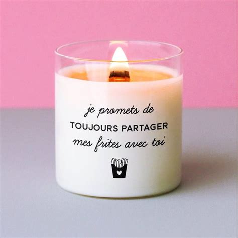 Bougie personnalisée Je promets de toujours Etsy Bougies