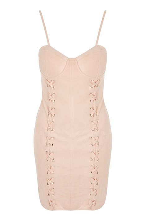 Olivia Nude Corset Style Bodycon Dress By WYDR ShopperBoard