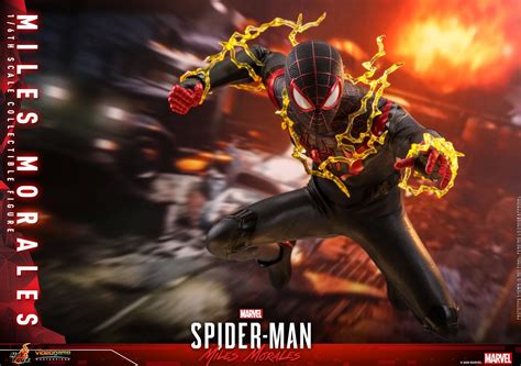 Hot Toys Premium Miles Morales Figure Includes Winter Costume And Spider Cat