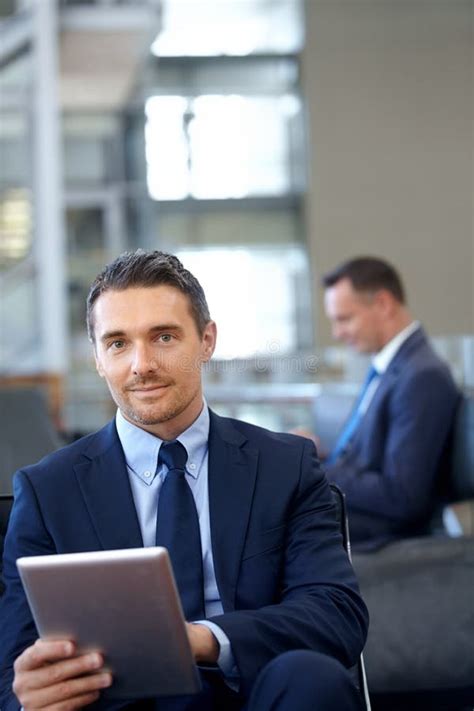 Finding Corporate Inspiration Online Handsome Mature Businessman Using